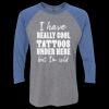 Unisex Triblend Three-Quarter Raglan T-Shirt Thumbnail