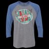 Unisex Triblend Three-Quarter Raglan T-Shirt Thumbnail