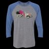 Unisex Triblend Three-Quarter Raglan T-Shirt Thumbnail