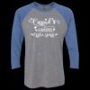 Unisex Triblend Three-Quarter Raglan T-Shirt Thumbnail