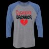 Unisex Triblend Three-Quarter Raglan T-Shirt Thumbnail