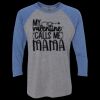 Unisex Triblend Three-Quarter Raglan T-Shirt Thumbnail