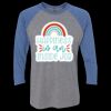 Unisex Triblend Three-Quarter Raglan T-Shirt Thumbnail