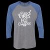 Unisex Triblend Three-Quarter Raglan T-Shirt Thumbnail