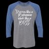 Unisex Triblend Three-Quarter Raglan T-Shirt Thumbnail