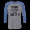 Unisex Triblend Three-Quarter Raglan T-Shirt Thumbnail