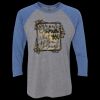 Unisex Triblend Three-Quarter Raglan T-Shirt Thumbnail