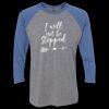 Unisex Triblend Three-Quarter Raglan T-Shirt Thumbnail