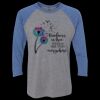 Unisex Triblend Three-Quarter Raglan T-Shirt Thumbnail