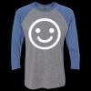 Unisex Triblend Three-Quarter Raglan T-Shirt Thumbnail