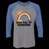 Unisex Triblend Three-Quarter Raglan T-Shirt Thumbnail