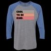 Unisex Triblend Three-Quarter Raglan T-Shirt Thumbnail