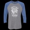 Unisex Triblend Three-Quarter Raglan T-Shirt Thumbnail