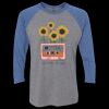 Unisex Triblend Three-Quarter Raglan T-Shirt Thumbnail