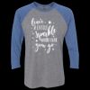 Unisex Triblend Three-Quarter Raglan T-Shirt Thumbnail