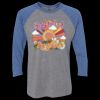 Unisex Triblend Three-Quarter Raglan T-Shirt Thumbnail