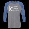 Unisex Triblend Three-Quarter Raglan T-Shirt Thumbnail