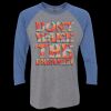 Unisex Triblend Three-Quarter Raglan T-Shirt Thumbnail