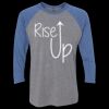 Unisex Triblend Three-Quarter Raglan T-Shirt Thumbnail
