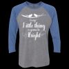 Unisex Triblend Three-Quarter Raglan T-Shirt Thumbnail