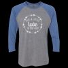 Unisex Triblend Three-Quarter Raglan T-Shirt Thumbnail