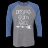 Unisex Triblend Three-Quarter Raglan T-Shirt Thumbnail