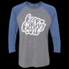Unisex Triblend Three-Quarter Raglan T-Shirt Thumbnail