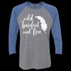 Unisex Triblend Three-Quarter Raglan T-Shirt Thumbnail
