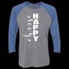Unisex Triblend Three-Quarter Raglan T-Shirt Thumbnail