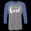 Unisex Triblend Three-Quarter Raglan T-Shirt Thumbnail
