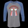 Unisex Triblend Three-Quarter Raglan T-Shirt Thumbnail