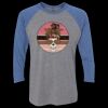 Unisex Triblend Three-Quarter Raglan T-Shirt Thumbnail