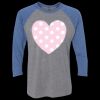 Unisex Triblend Three-Quarter Raglan T-Shirt Thumbnail