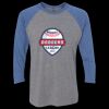 Unisex Triblend Three-Quarter Raglan T-Shirt Thumbnail