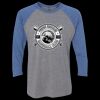 Unisex Triblend Three-Quarter Raglan T-Shirt Thumbnail