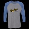Unisex Triblend Three-Quarter Raglan T-Shirt Thumbnail