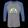 Unisex Triblend Three-Quarter Raglan T-Shirt Thumbnail
