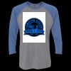 Unisex Triblend Three-Quarter Raglan T-Shirt Thumbnail
