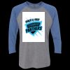 Unisex Triblend Three-Quarter Raglan T-Shirt Thumbnail