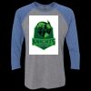 Unisex Triblend Three-Quarter Raglan T-Shirt Thumbnail