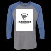 Unisex Triblend Three-Quarter Raglan T-Shirt Thumbnail
