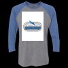 Unisex Triblend Three-Quarter Raglan T-Shirt Thumbnail