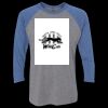 Unisex Triblend Three-Quarter Raglan T-Shirt Thumbnail