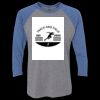 Unisex Triblend Three-Quarter Raglan T-Shirt Thumbnail