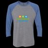 Unisex Triblend Three-Quarter Raglan T-Shirt Thumbnail