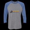 Unisex Triblend Three-Quarter Raglan T-Shirt Thumbnail