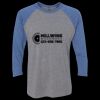 Unisex Triblend Three-Quarter Raglan T-Shirt Thumbnail
