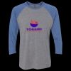 Unisex Triblend Three-Quarter Raglan T-Shirt Thumbnail