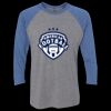Unisex Triblend Three-Quarter Raglan T-Shirt Thumbnail