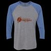 Unisex Triblend Three-Quarter Raglan T-Shirt Thumbnail